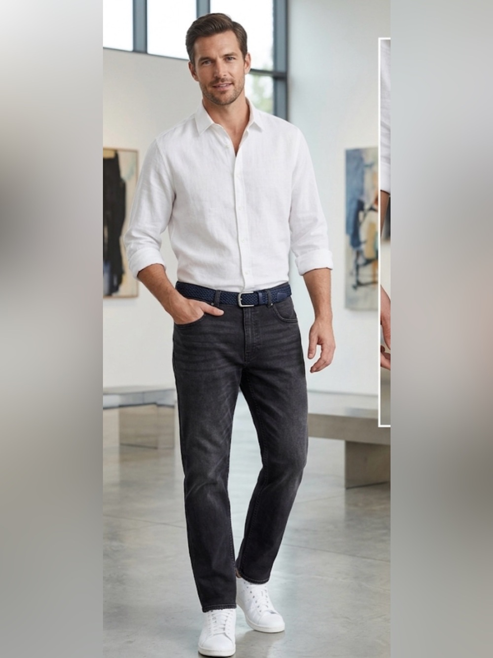 HUGO Boss Jonah Mens Black Jeans Size 38x32 Straight Leg NWT